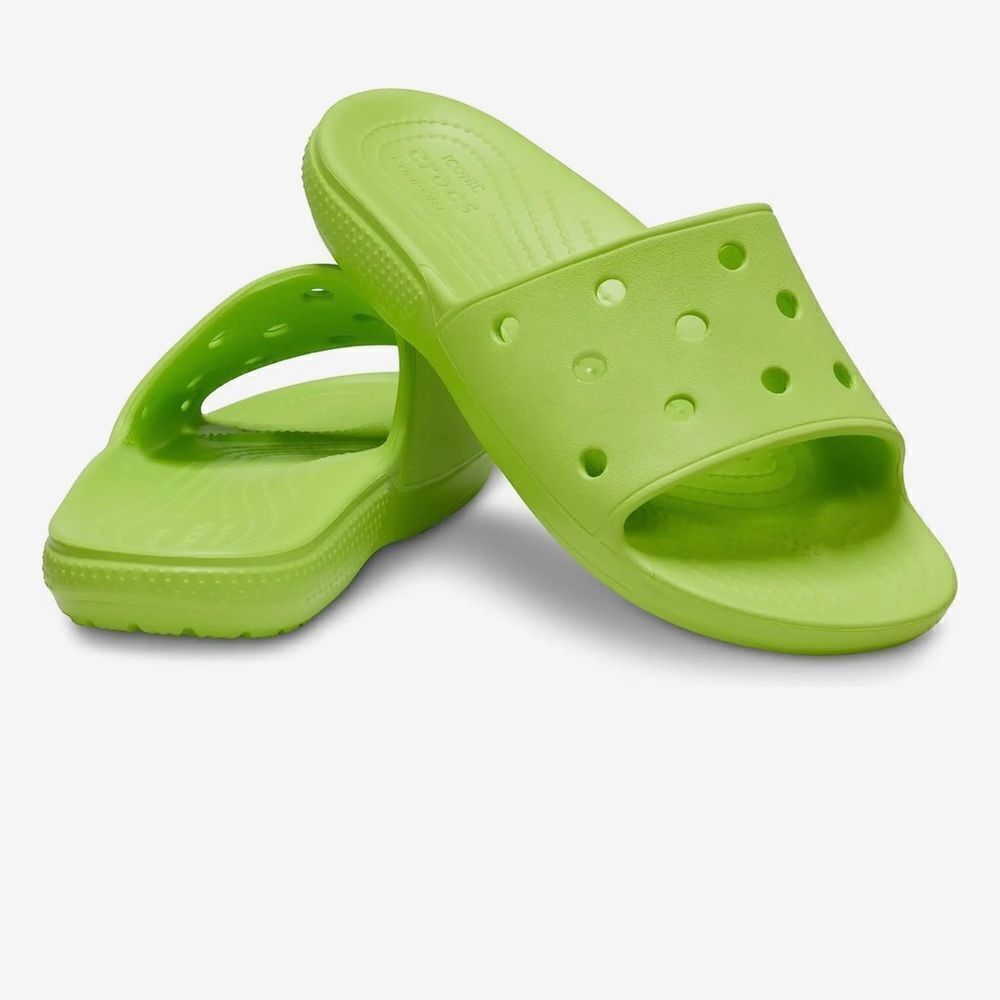 Crocs Classic Green Slide Sandals Sz-9Men/11Women - Picture 2 of 8